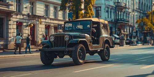 Private Stadtrundfahrt im Jeep in Budapest