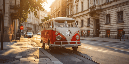 Private Stadtrundfahrt im Retro Bulli in Budapest