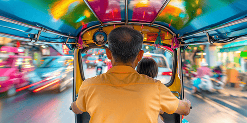 Private Stadtführung in einem Tuk Tuk in Bangkok