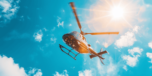Private Stadtführung mit einem Helikopter